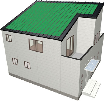 屋根緑化の全体イメージの図